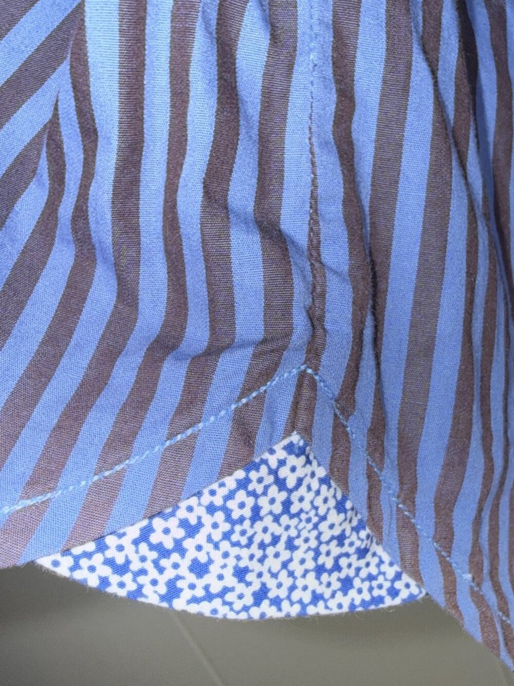 Tommy Bahama Blue Pin-Stripe Button-Down L/Sleeve Dress Shirt Pima Cotton Men XL - Picture 7 of 7